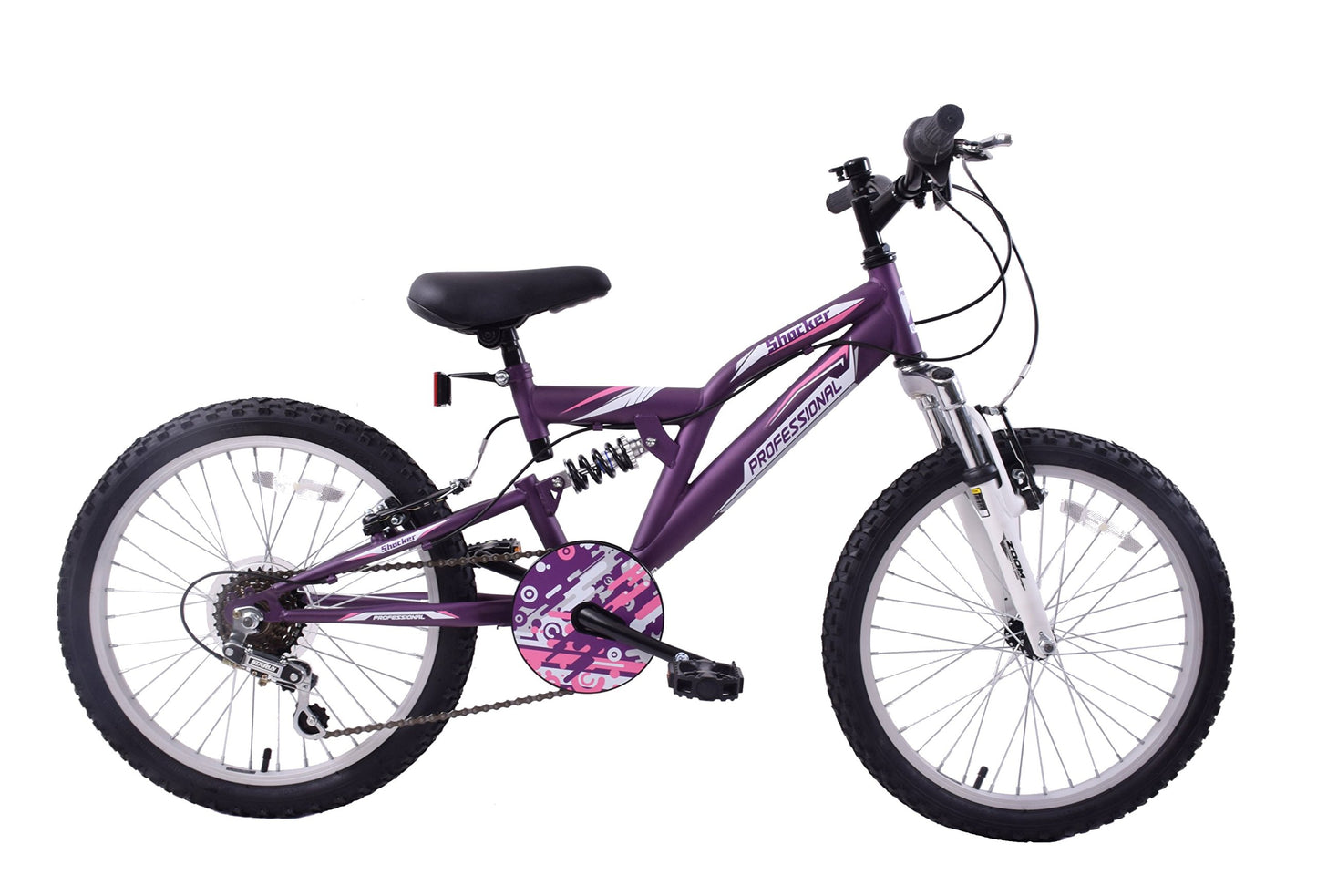 - Professional Shocker 20" Wheel | Dual Suspension Girls Kids Mountain Bike -