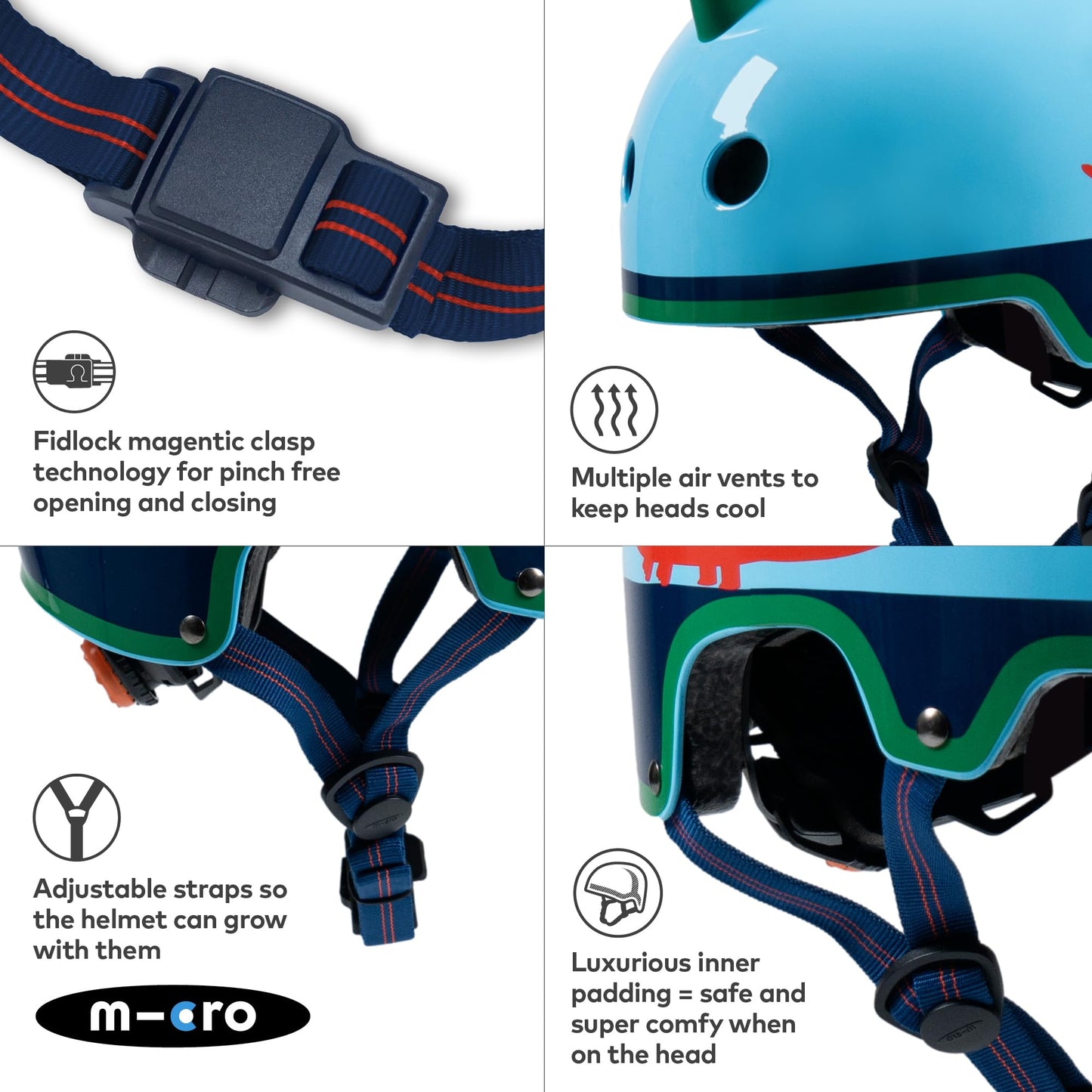- Micro Scooters | Bike/Scooter 3D Printed Deluxe Children's Helmet | Cycling Accessories -