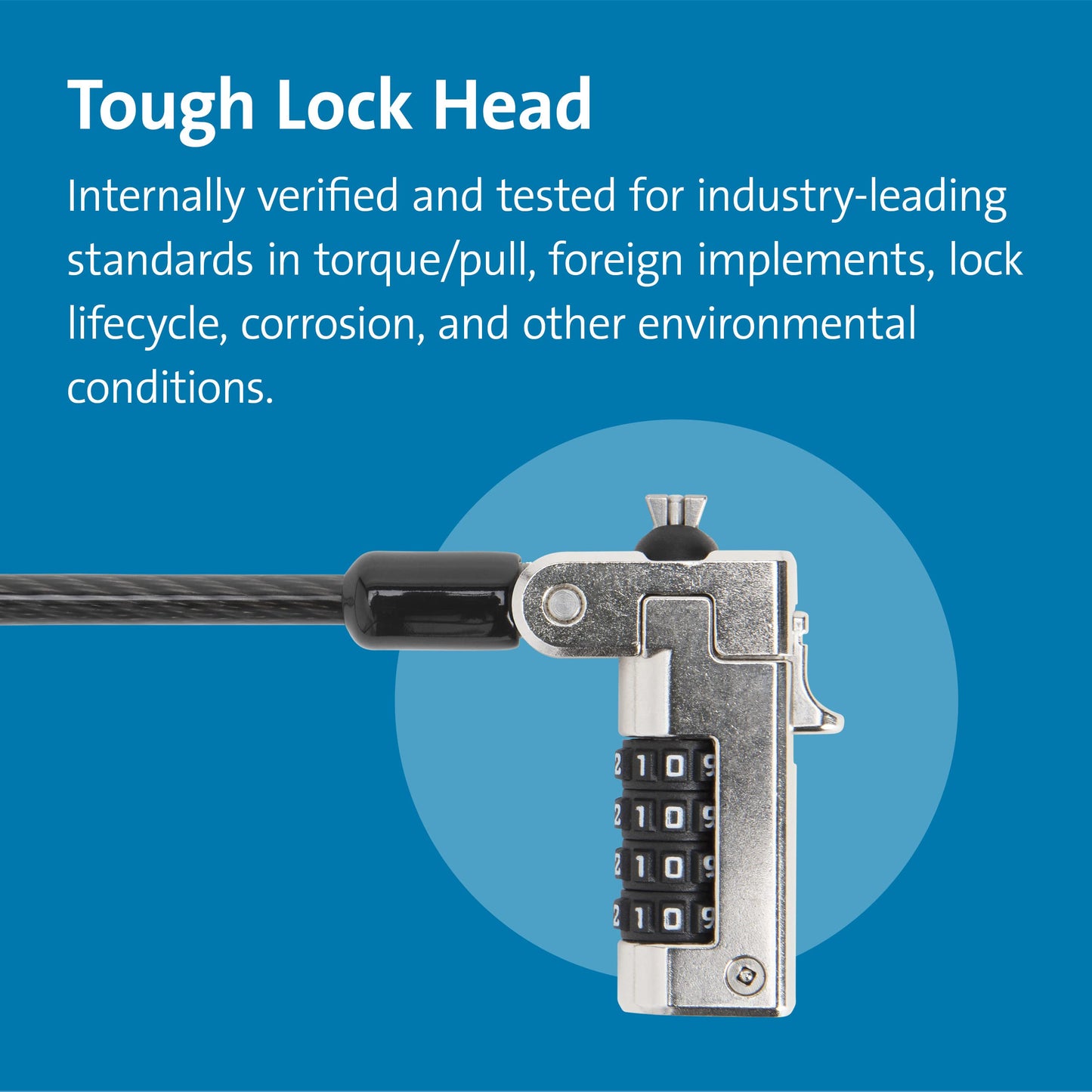 - Kensington N17 Combination Laptop Lock | Tough Lock Head & Carbon Steel Cut-Resistant Cable -