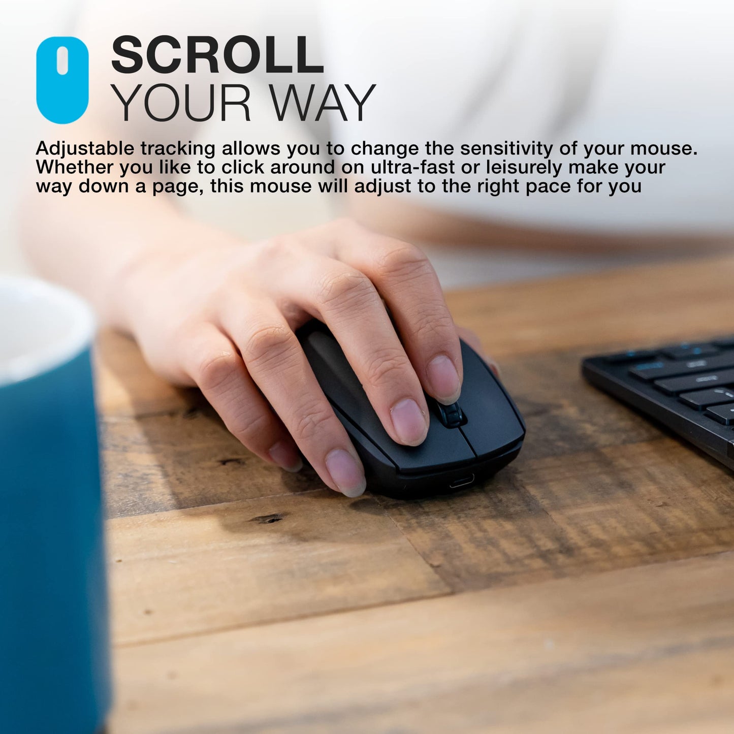 - JLab Go Charge Bluetooth Mouse, Rechargeable Wireless Mouse | Tri-Mode (BT 5.0/5.0/2.4Ghz) with USB-Dongle | Ergonomic | Multi Device Silent Mouse -