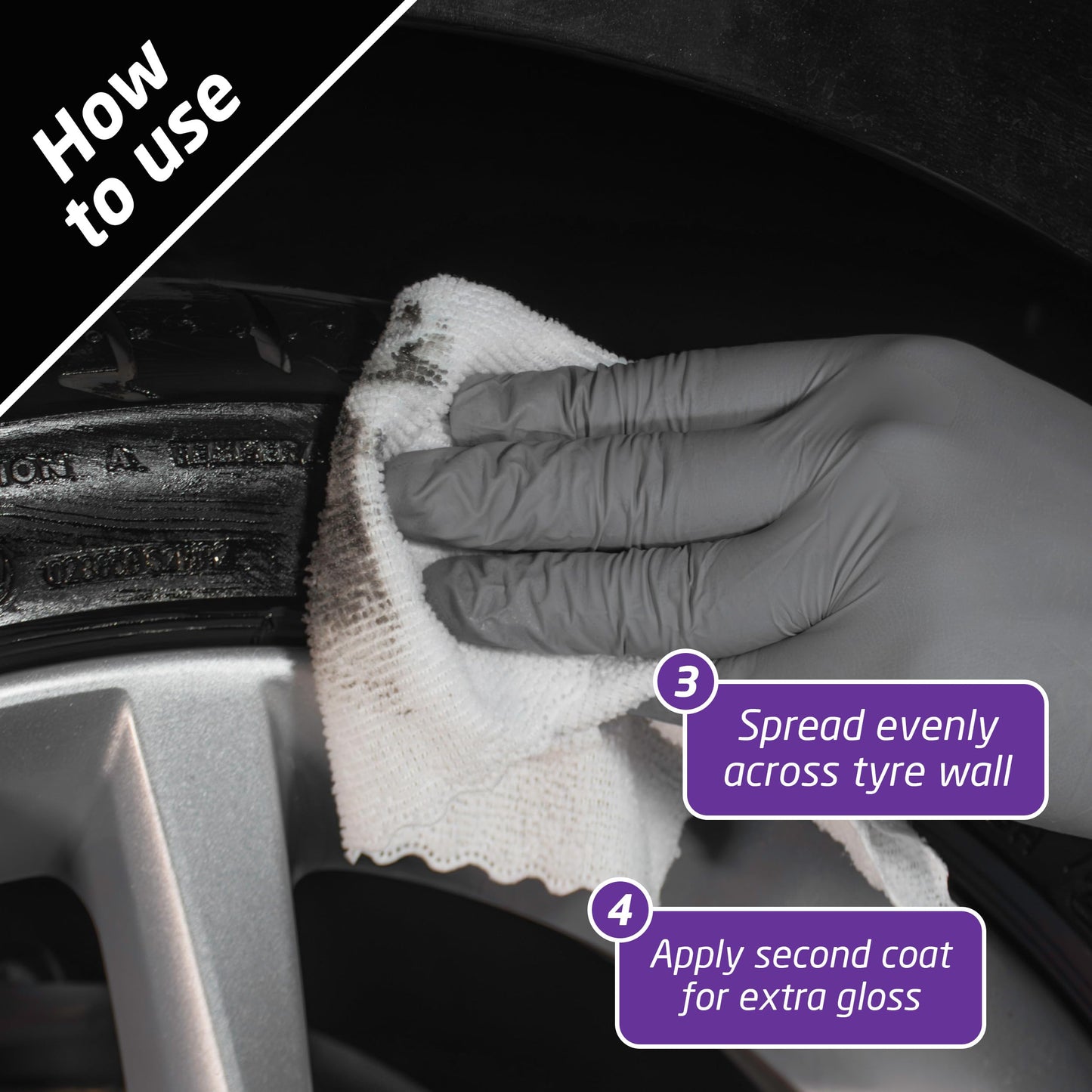 - Wonder Wheels All Black Gloss Tyre Gel, 500 ml