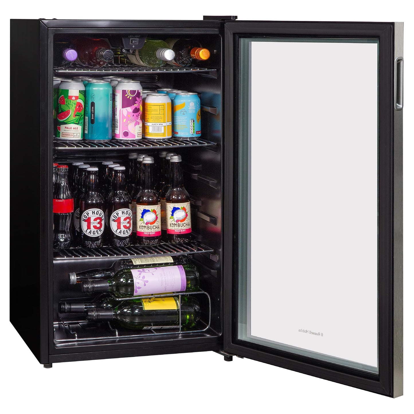 - Russell Hobbs Undercounter Fridge | 93 Litre/90 |  Freestanding Beverage/Drinks Wine Fridge -