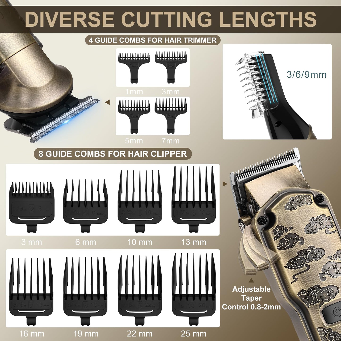 - Hatteker Professional Hair Clippers for Men | Beard Trimmer Clippers and Trimmer Set -