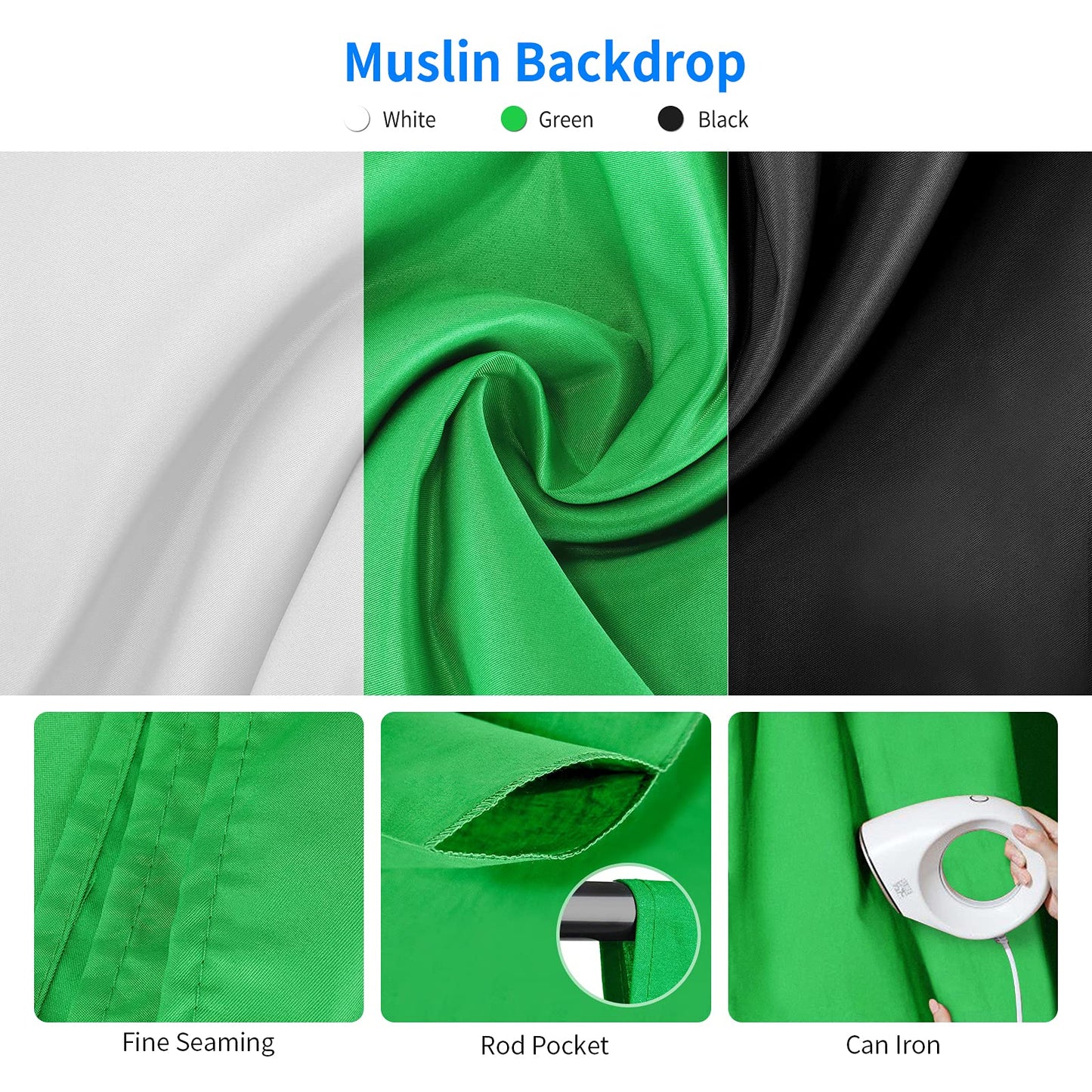 - NEEWER Photography Lighting kit with Backdrops -