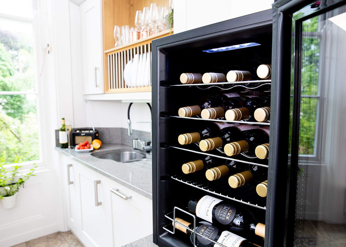 - Subcold Viva20 LED | Table-Top Wine Fridge Black | 3-18°C | 20 Bottle Capacity -