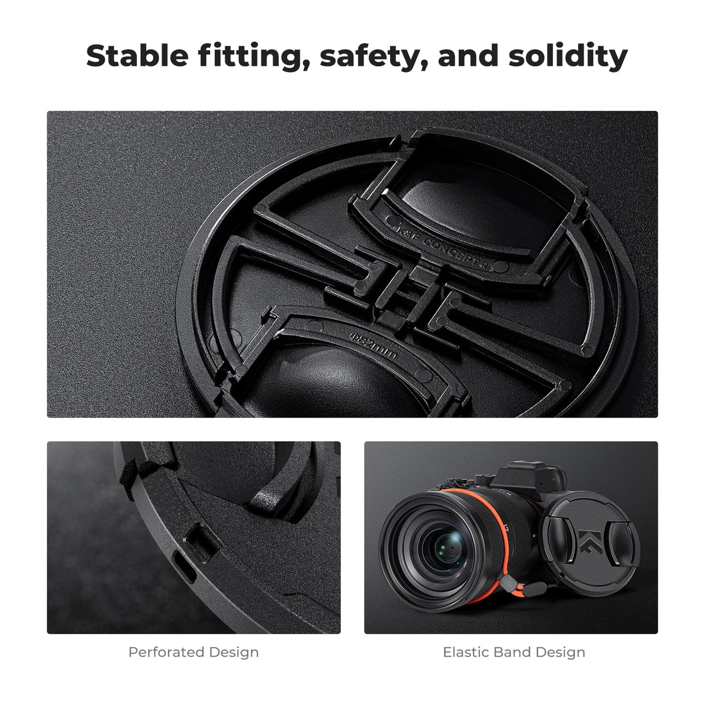 - K&F Concept 52mm Variable ND2-400 Filter | Lens Cap | Cleaning Cloth | Slim ND for Camera Lens -