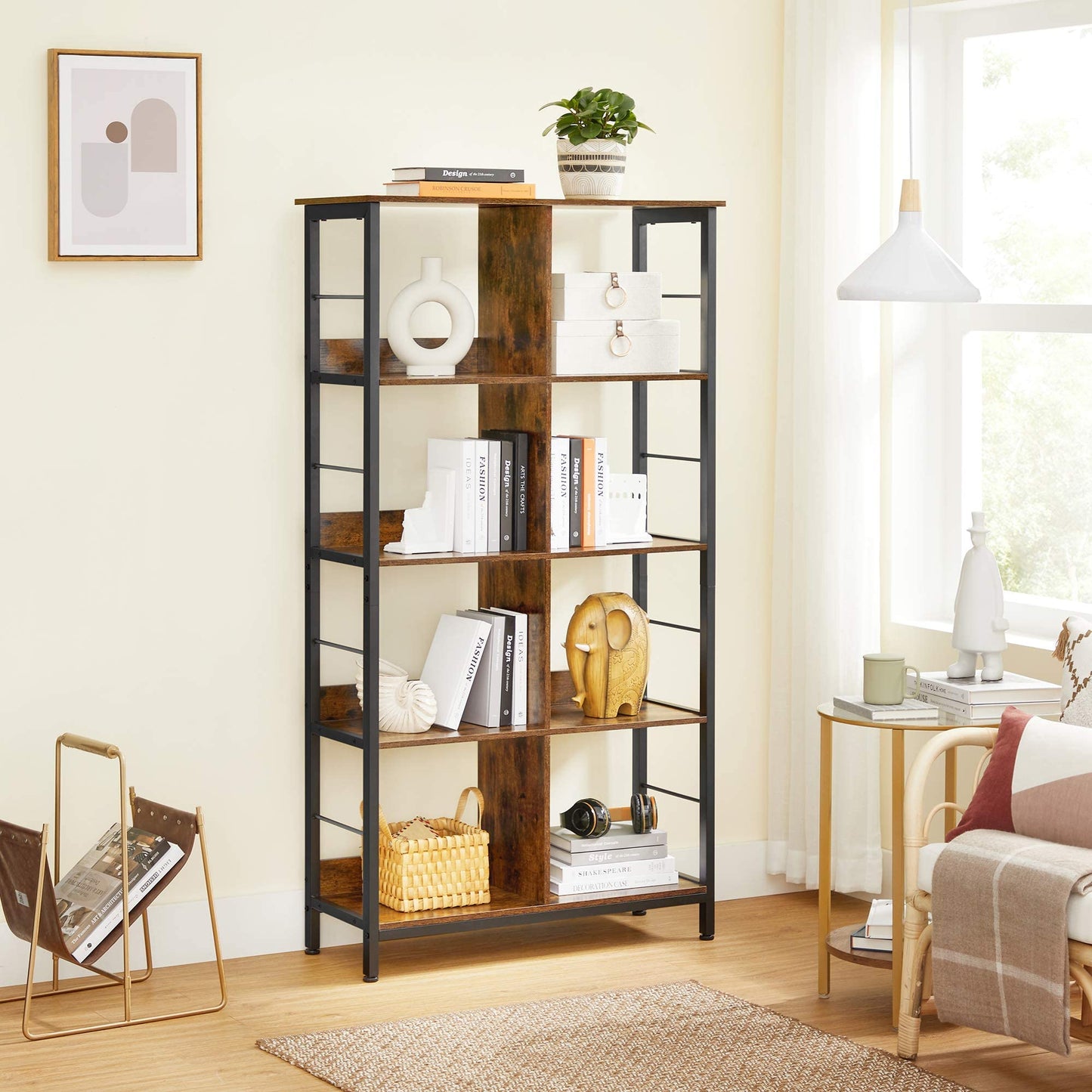 - VASAGLE Bookcase, Bookshelf, Ladder -