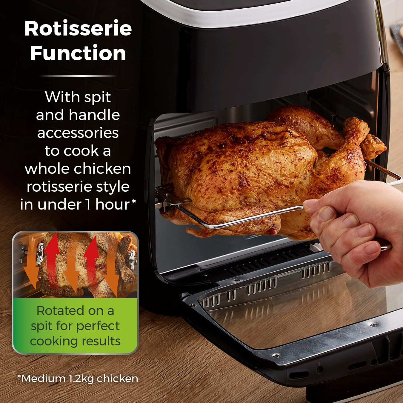 - Tower T17039 Xpress Pro|  5-in-1 Digital Air Fryer | Oven with Rapid Air Circulation -