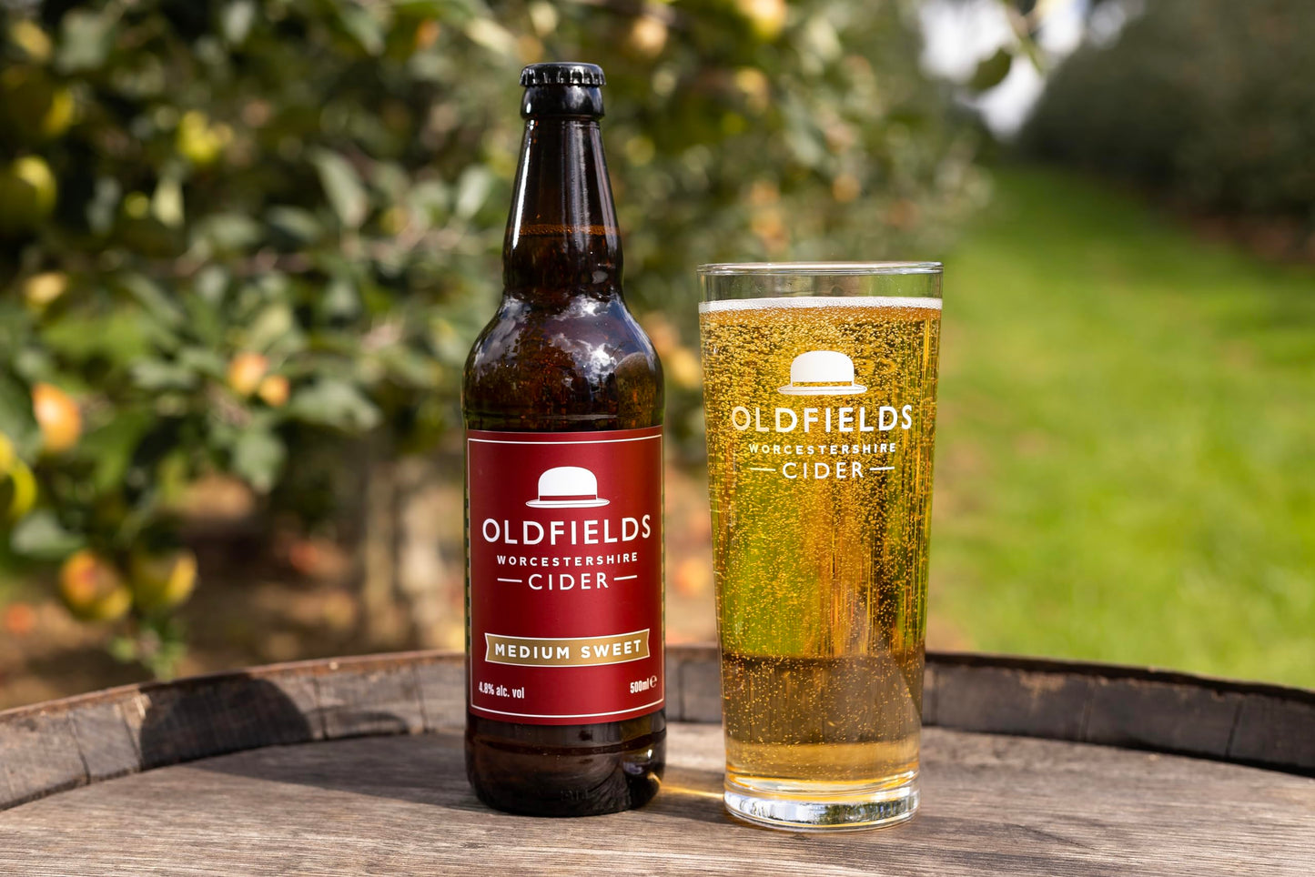 - Hobsons Oldfields Premium English Mixed Cider Selection Pack - Case of 12 x 500ml Bottles -