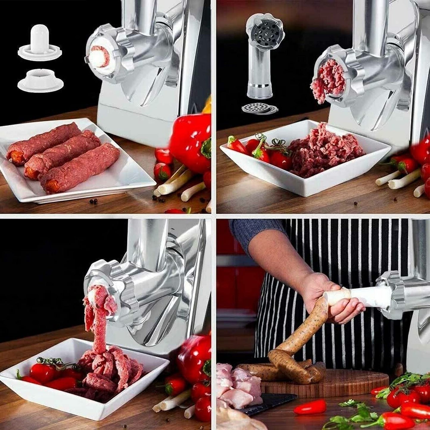- Trintion Electric Meat Mincer Grinder | Food Grinding Mincing Machine | 2800W | Sausage Maker -