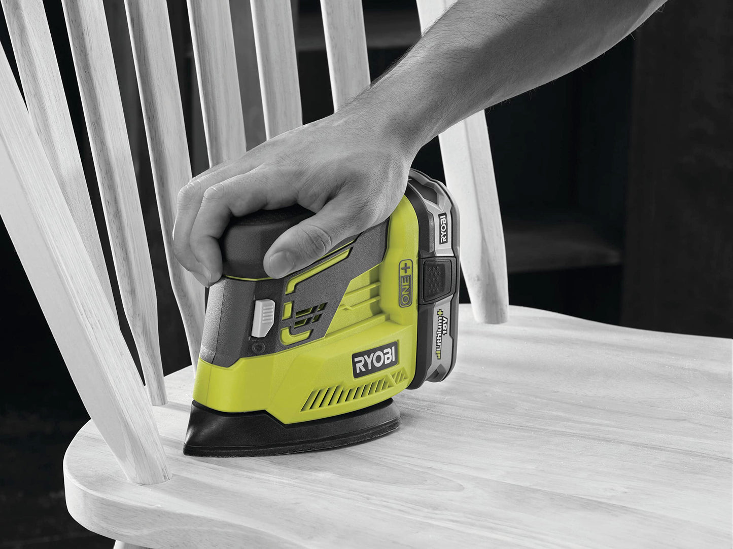 - Ryobi R18PS-0 18V ONE+ | Cordless Corner Palm Sander | (Body Only) -