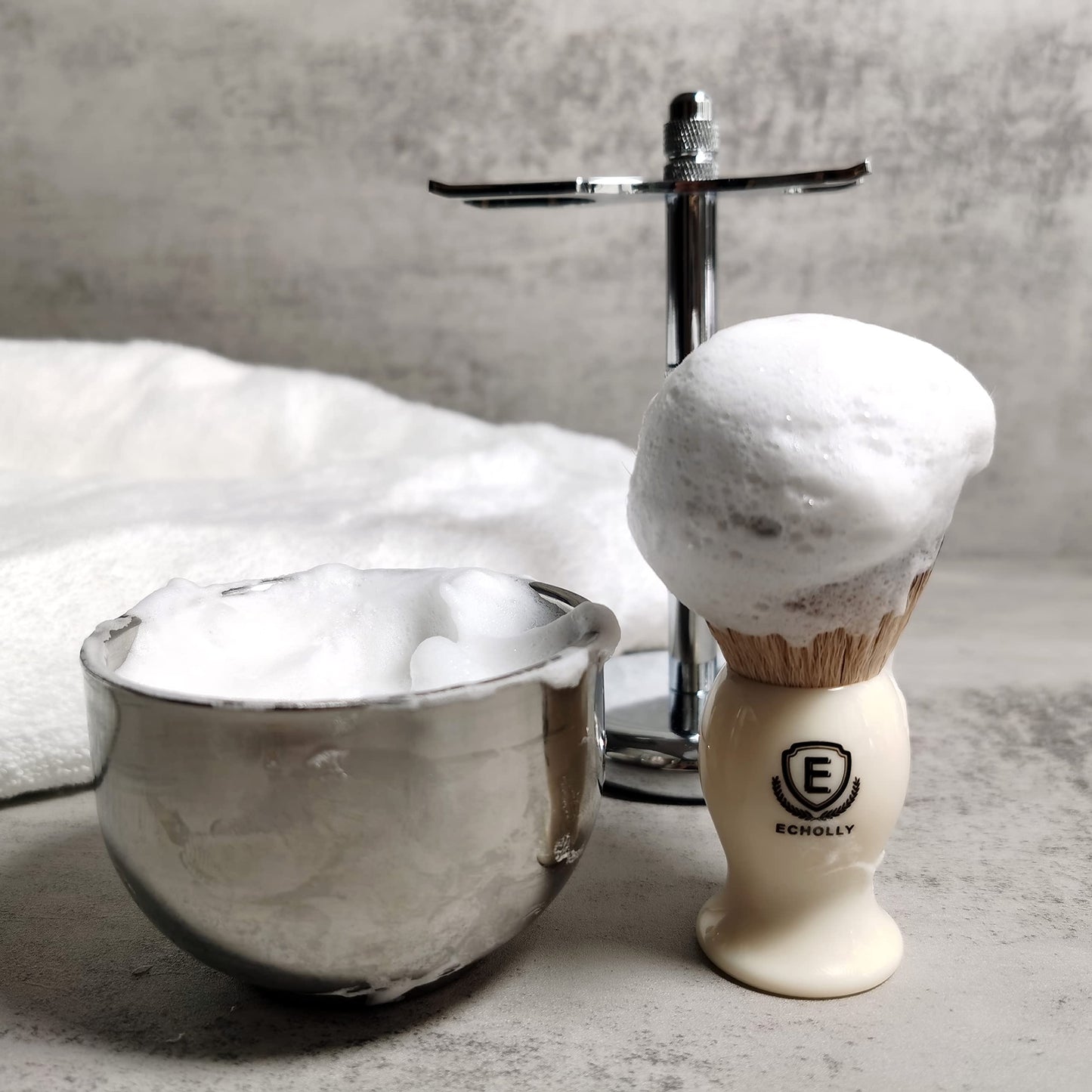 - Premium Shaving Brush Kit |3 in 1 Shaving Brush Set -