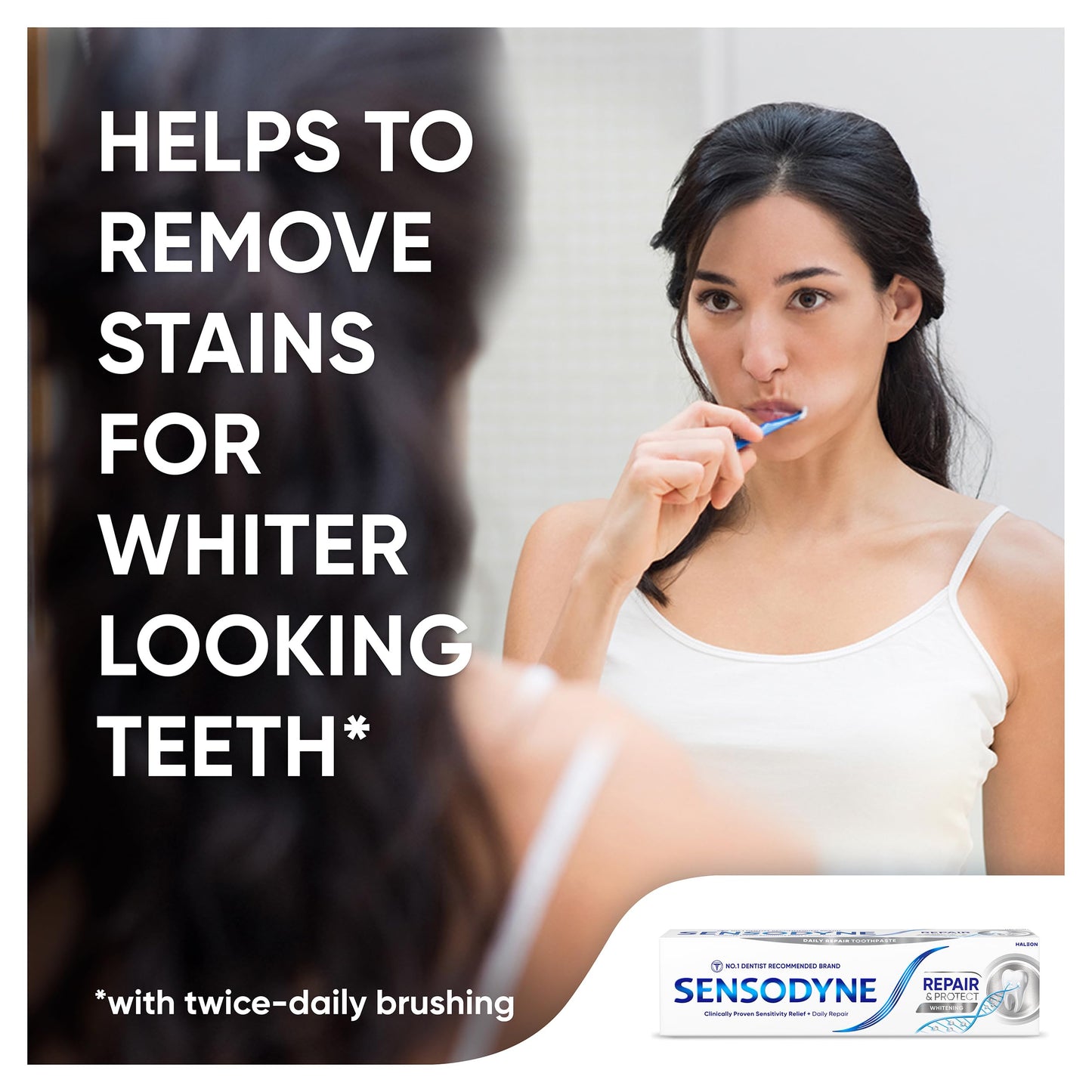 - Sensodyne Repair and Protect | Whitening Toothpaste | Toothbrush Multipack -