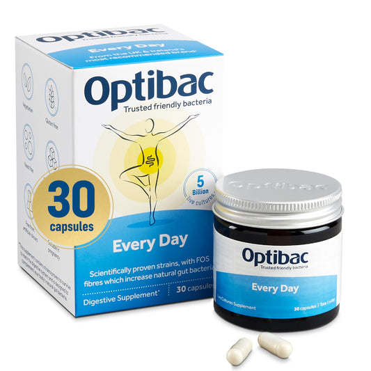 - Optibac Probiotics | Digestive Probiotic Supplement | 30 Capsules -
