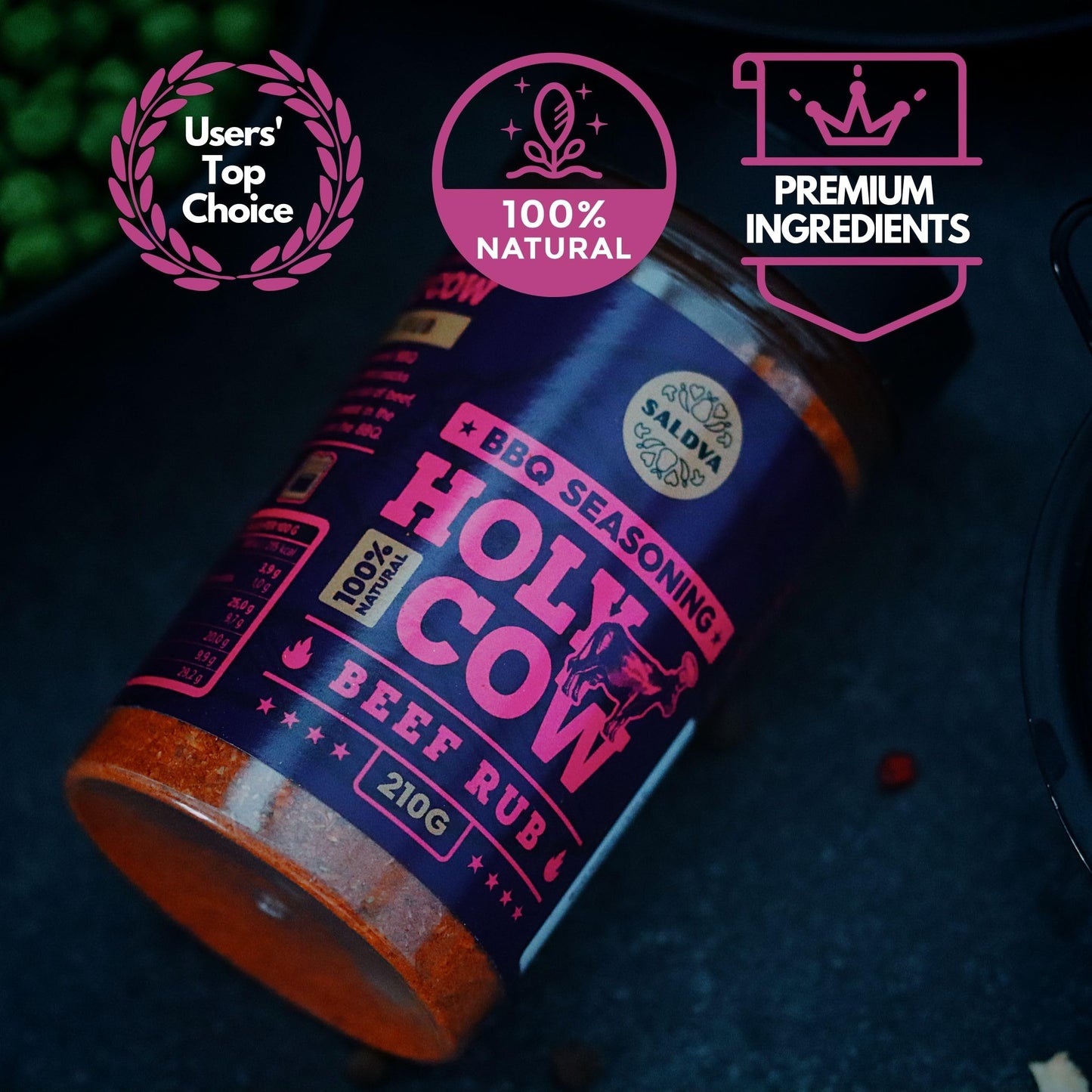 - Holy Cow BBQ Beef Rub | 100% Natural BBQ Seasoning | Packs Amazing Flavour Into Any Cut Of Beef -