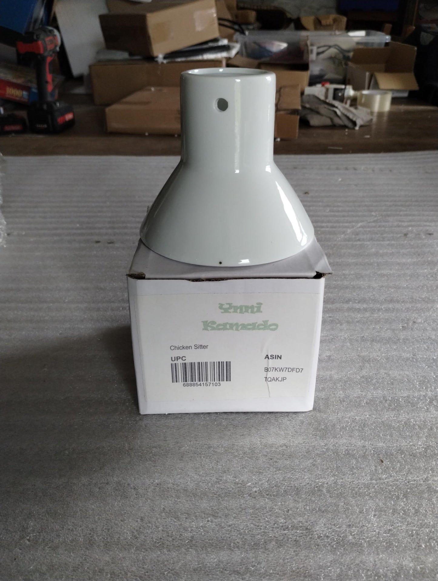 - YNNI KAMADO TQTT15GR 15.7" Free Standing Kamado Bundle Grill, GREEN, BBQ, Ceramic, Egg, Smoker, Bundle with Extras