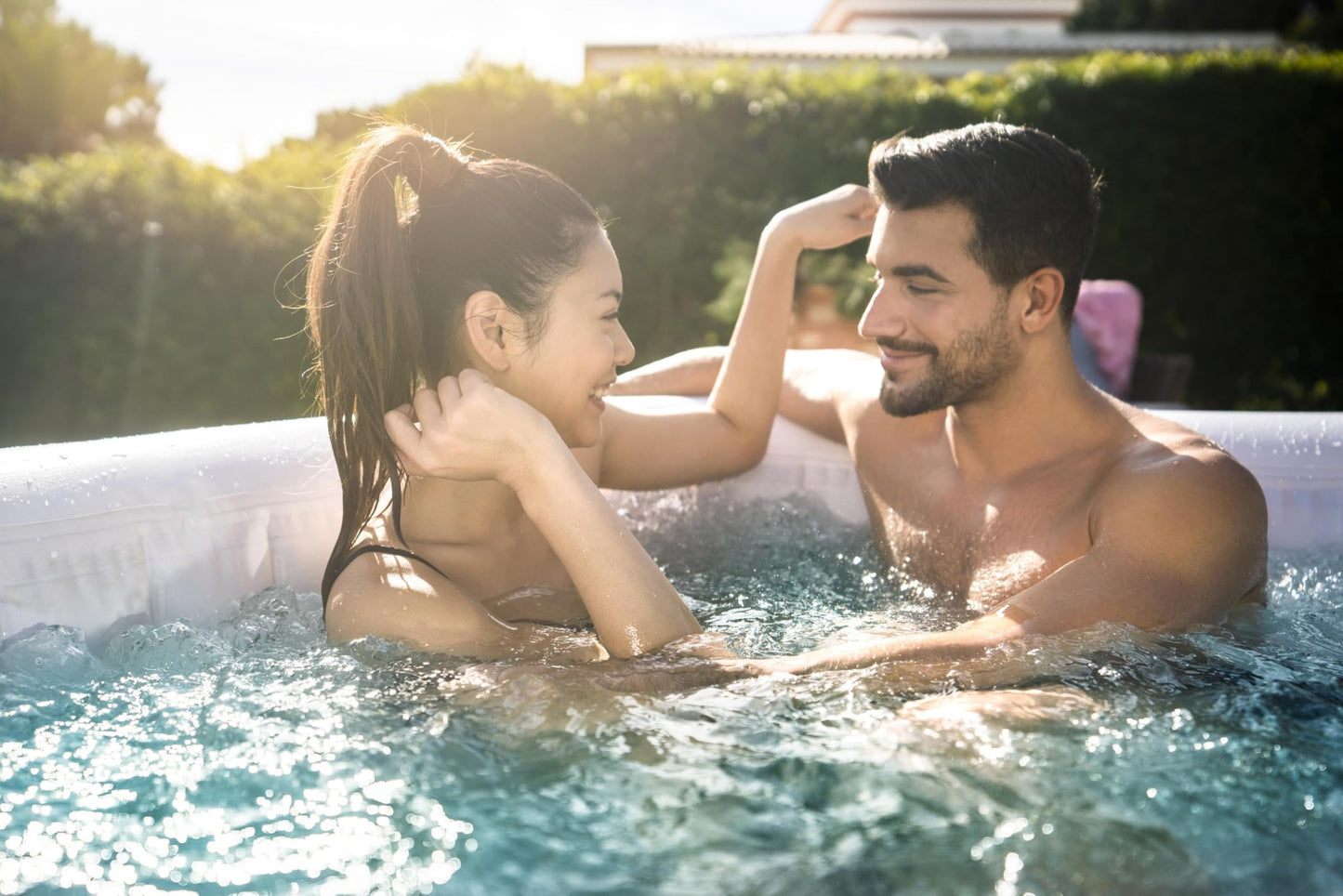 - Lay-Z-Spa Ibiza | AirJet Inflatable Hot Tub Spa | 4-6 person -