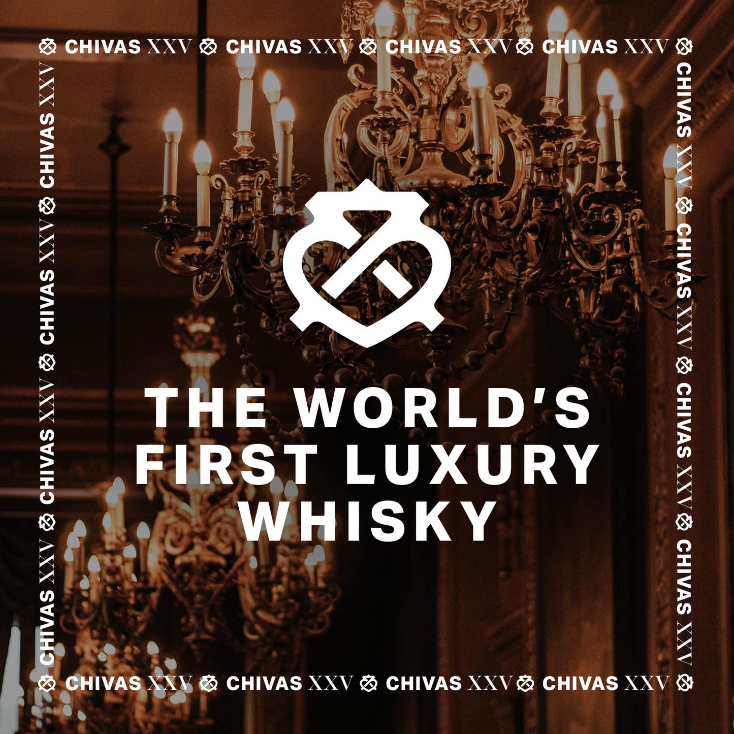 Chivas Regal 25 Year Old Blended Scotch Whisky, 70 cl with Gift Box