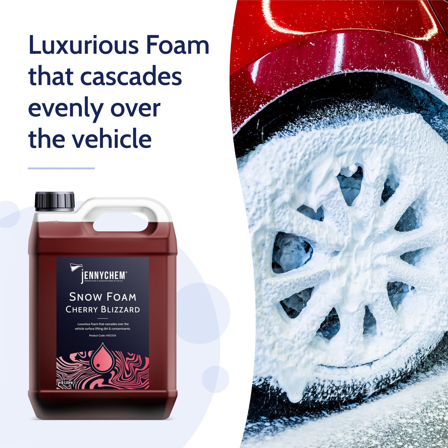 - Jennychem Industrial Chemicals Cherry Snow Foam Car Shampoo -