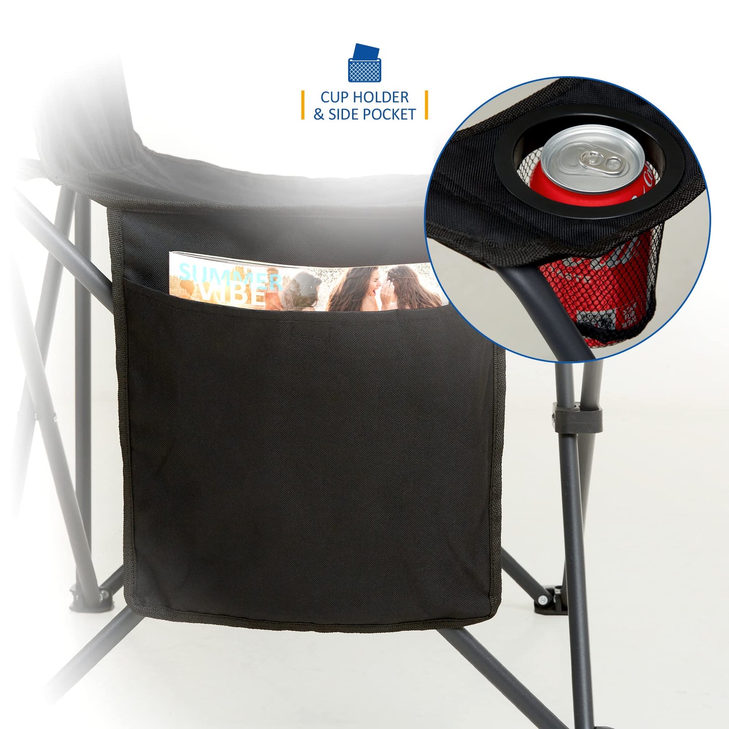 - SUNMER Set of 2 Folding Camping Chairs | Extra-Wide Lightweight Outdoor Chairs -