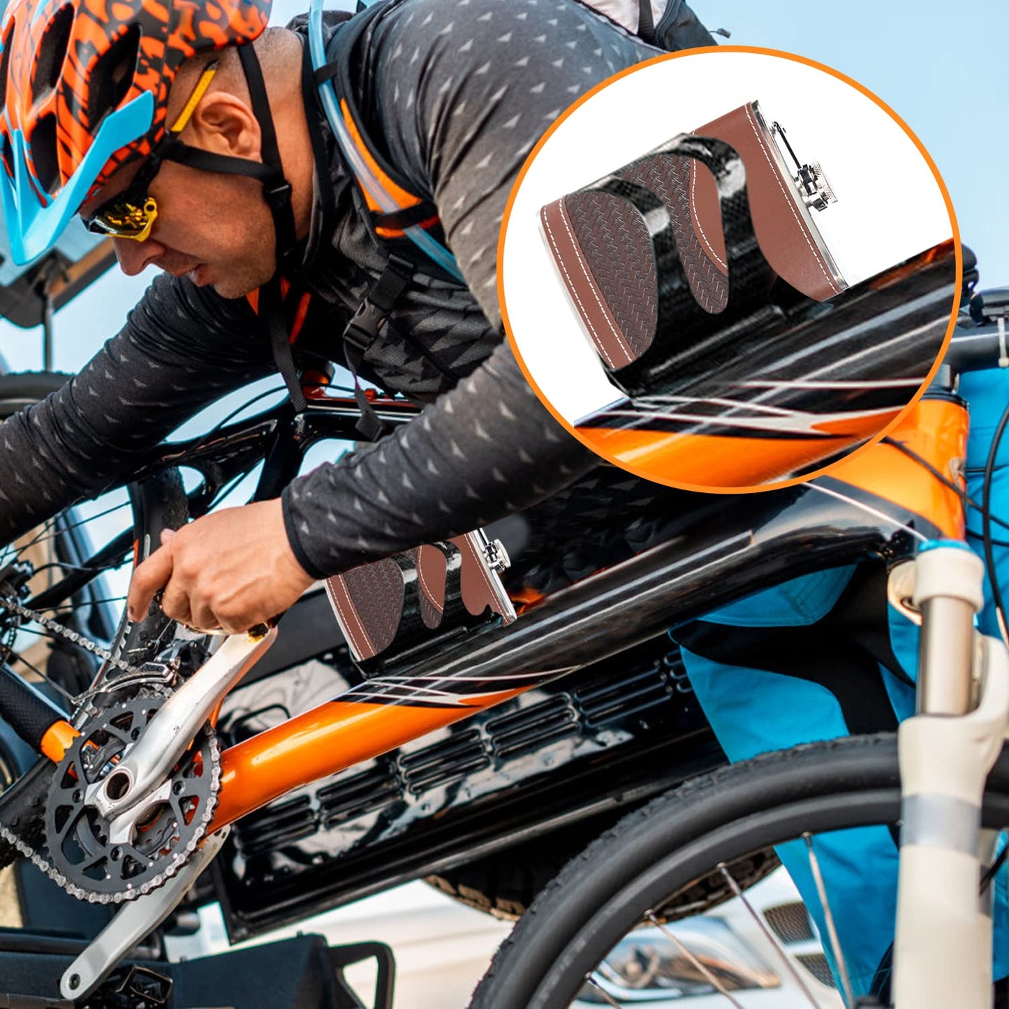 - LHD HOME Hip Flasks | Leather Hip Flask Gift Set -