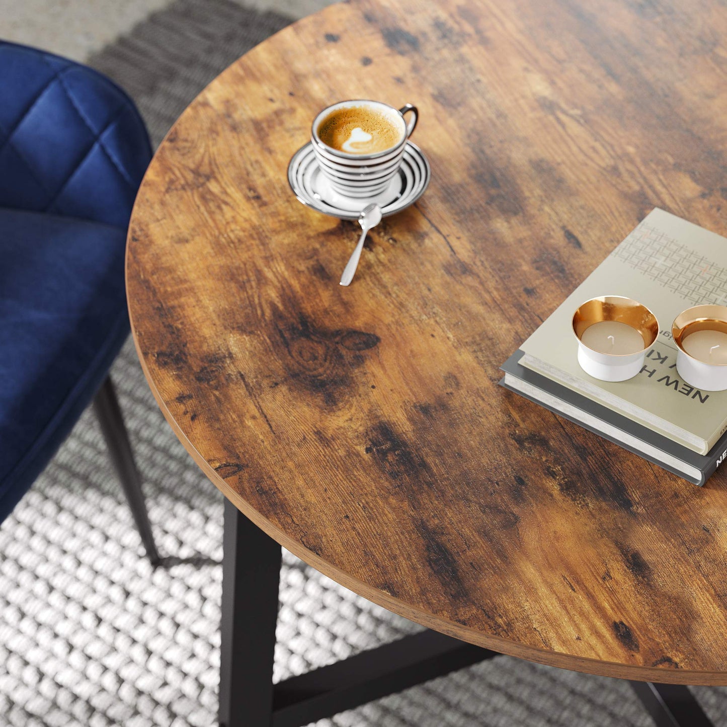 - VASAGLE Dining Table, Round Kitchen Table -