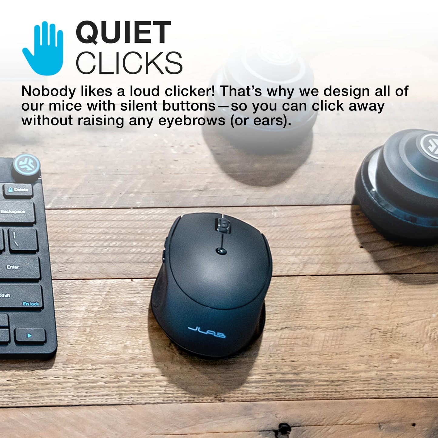 - JLab Go Charge Bluetooth Mouse, Rechargeable Wireless Mouse | Tri-Mode (BT 5.0/5.0/2.4Ghz) with USB-Dongle | Ergonomic | Multi Device Silent Mouse -