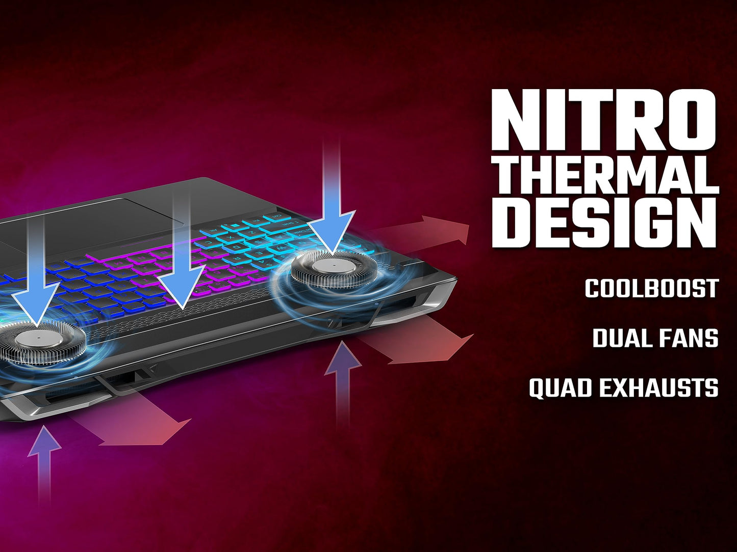 Acer Nitro 5 AN515-58 Gaming Laptop - Intel Core i7-12650H, 16GB, 1TB SSD, NVIDIA GeForce RTX 4060 8G, 15.6" FHD IPS 144Hz, Windows 11 , Black