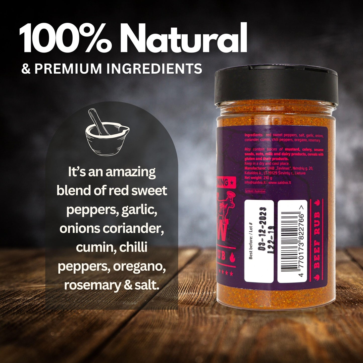 - Holy Cow BBQ Beef Rub | 100% Natural BBQ Seasoning | Packs Amazing Flavour Into Any Cut Of Beef -