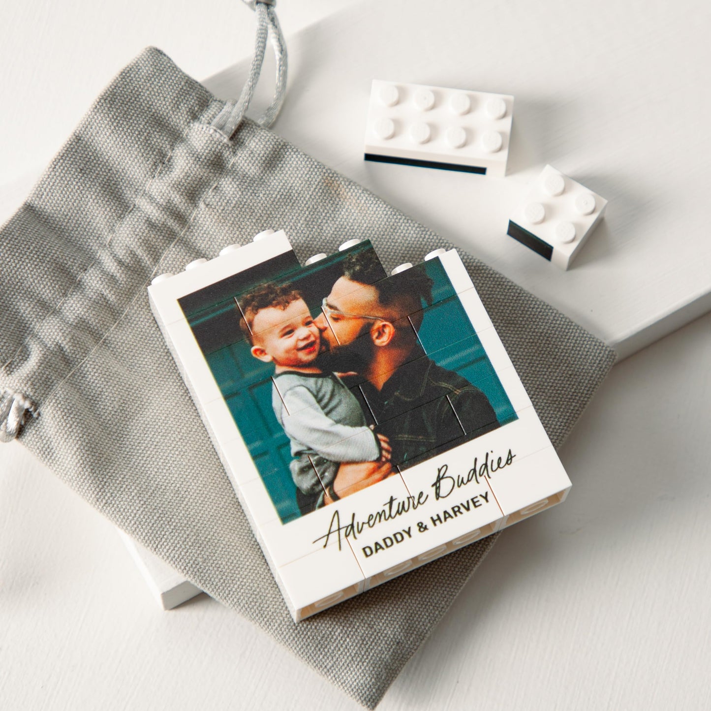 - Personalised Father's Day Photo Building Block Gift -