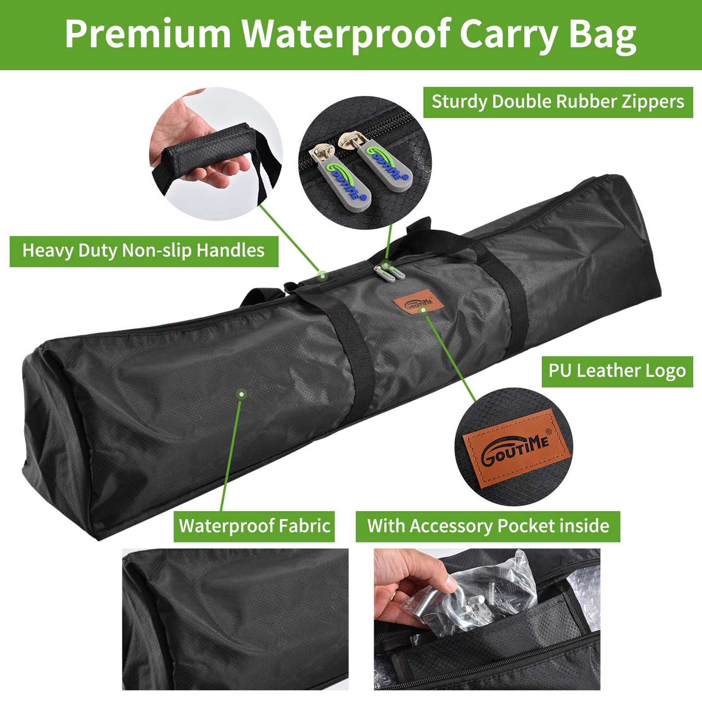 - Goutime 9Ft Double Hammock | Detachable heavy Duty Metal Stand | 550 Pound Capacity | Includes Portable Carrying Bag -