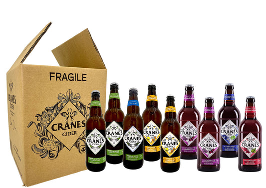 Cranes Cider Bundle, 9 x 500ml selection of ciders