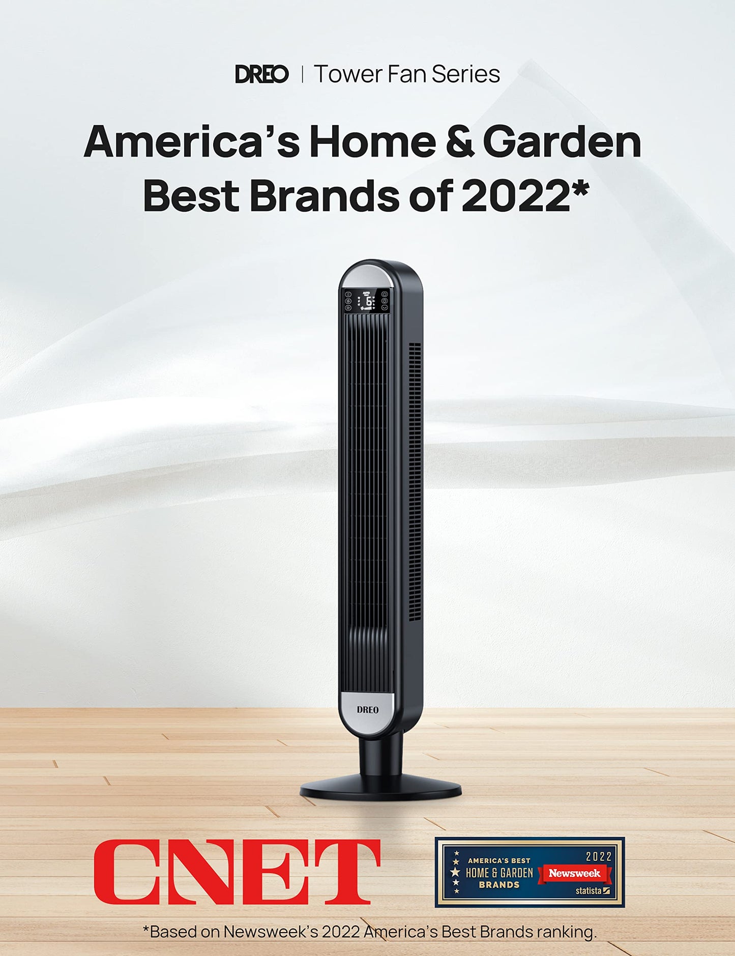 - Dreo 25dB Smart Silent Tower Fan | Upgrated DC 9 Speeds Utral-Quiet Floor Fan | 90° Oscillating Bladeless Cooling Fan | 4 Modes 12H Timer | Remote Control -