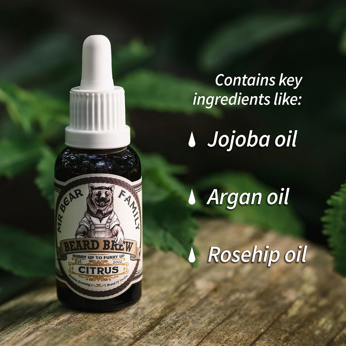 - Natural Beard Oil for Men | Scented Beard Moisturiser Oil Contains Hydrating Jojoba -