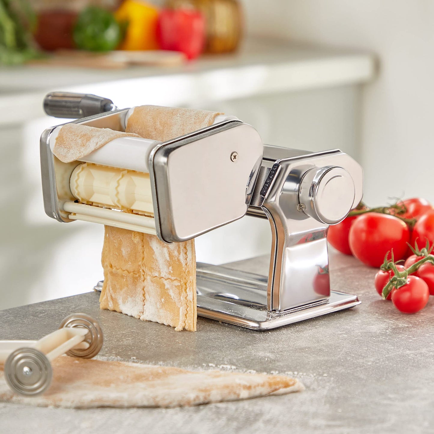 - VonShef Manual Pasta Machine, Professional Stainless Steel Pasta Maker