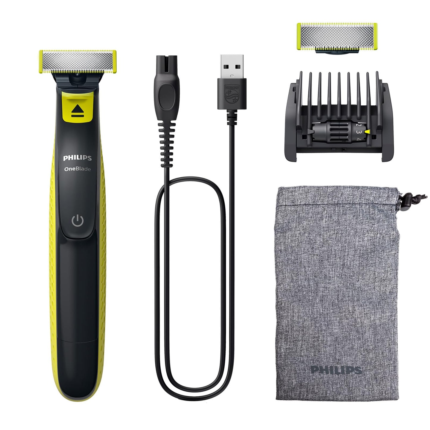 - Philips OneBlade Original Hybrid Face | Electric Beard Trimmer -