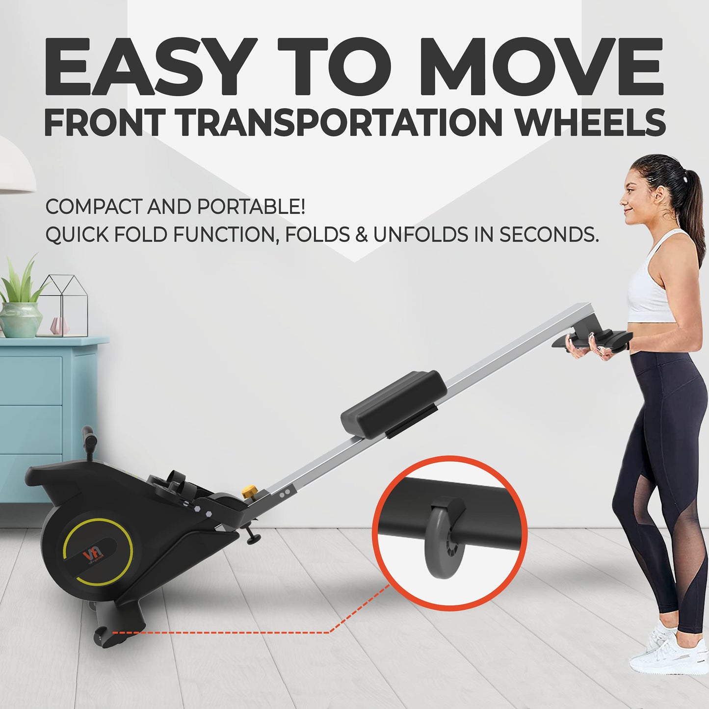- Roneyville RowActiv8 | Smart Magnetic Rowing Machine | Home Gym | Digital Fitness -