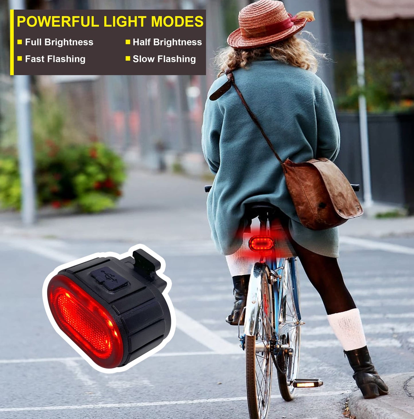 - Orient McCann USB Rechargeable Bike Light Set | Ultra Bright LED Bicycle Lights | Headlight and Taillight Set -