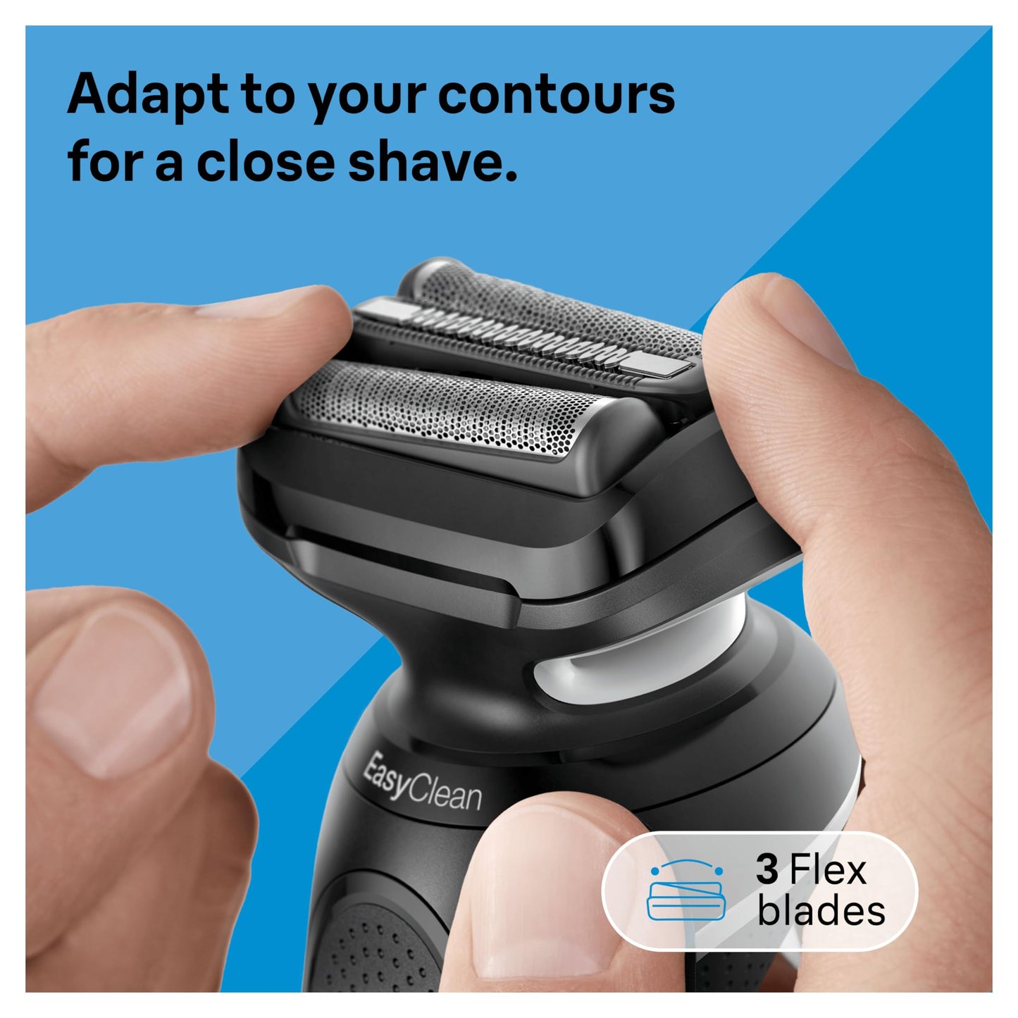 Braun Series 5 51-W1600s Electric Shaver for Men, Electric Razor for Men With EasyClick Body Groomer Attachment, EasyClean, Wet & Dry, Rechargeable, Cordless Foil Razor, White Rated Which? Best Buy