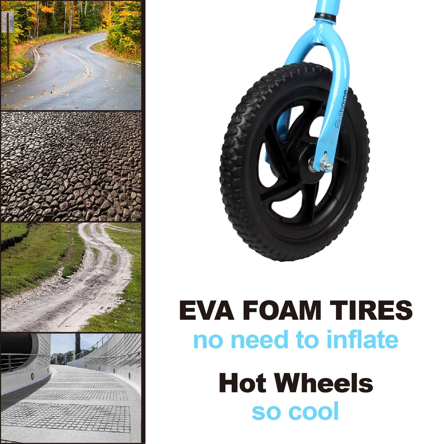 12" Balance Bike Carbon Steel Frame No Pedal Walking Balance Bike Training Bicycle for Kids and Toddlers 2- to 6 Years Old