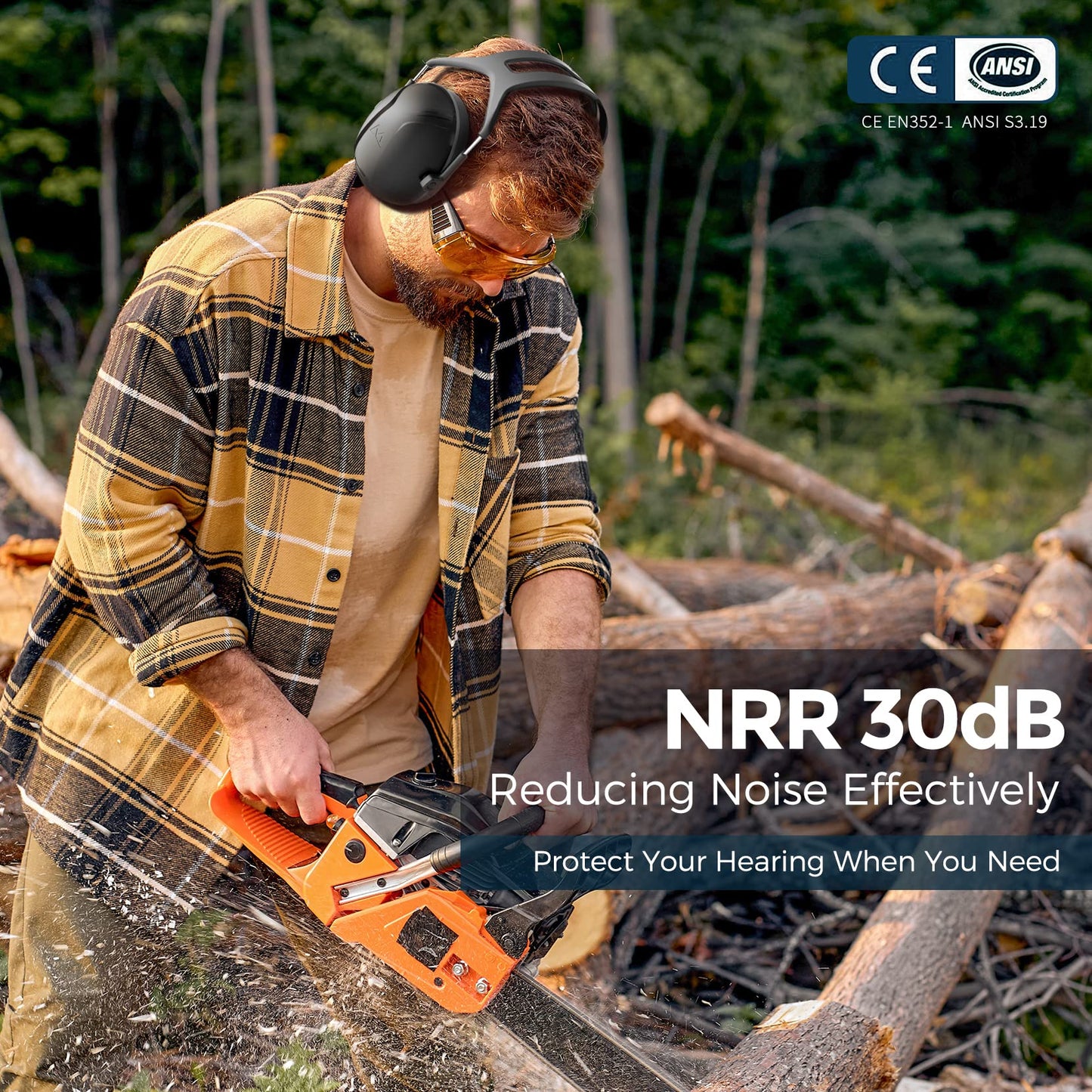 - Ear Defenders | Noise Reduction Safety Ear Muffs | Hearing Protection -