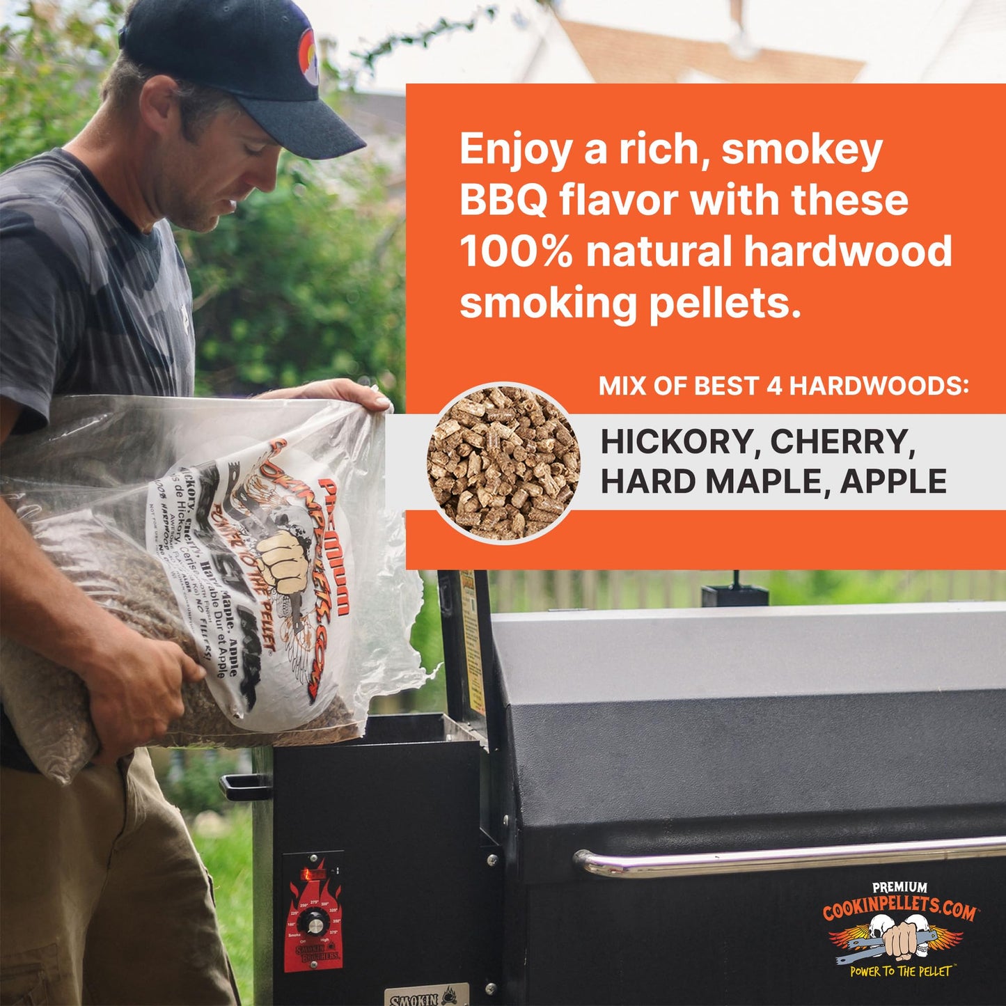 Cookinpellets 18kg Premium Perfect Mix BBQ Smoker Pellets - CPPM18kg