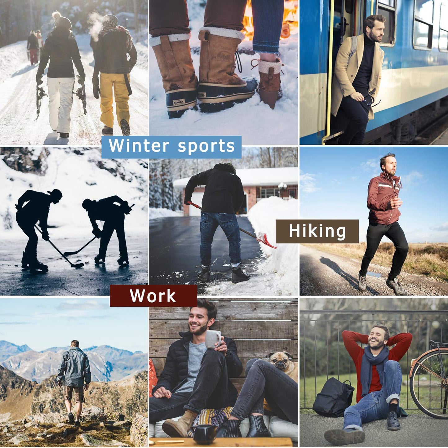 - ThemeDesigner | Hiking Socks | Merino Wool Blend -