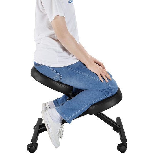 - Yaheetech Kneeling Chair Ergonomic Office Stool Knee Support Chair.
