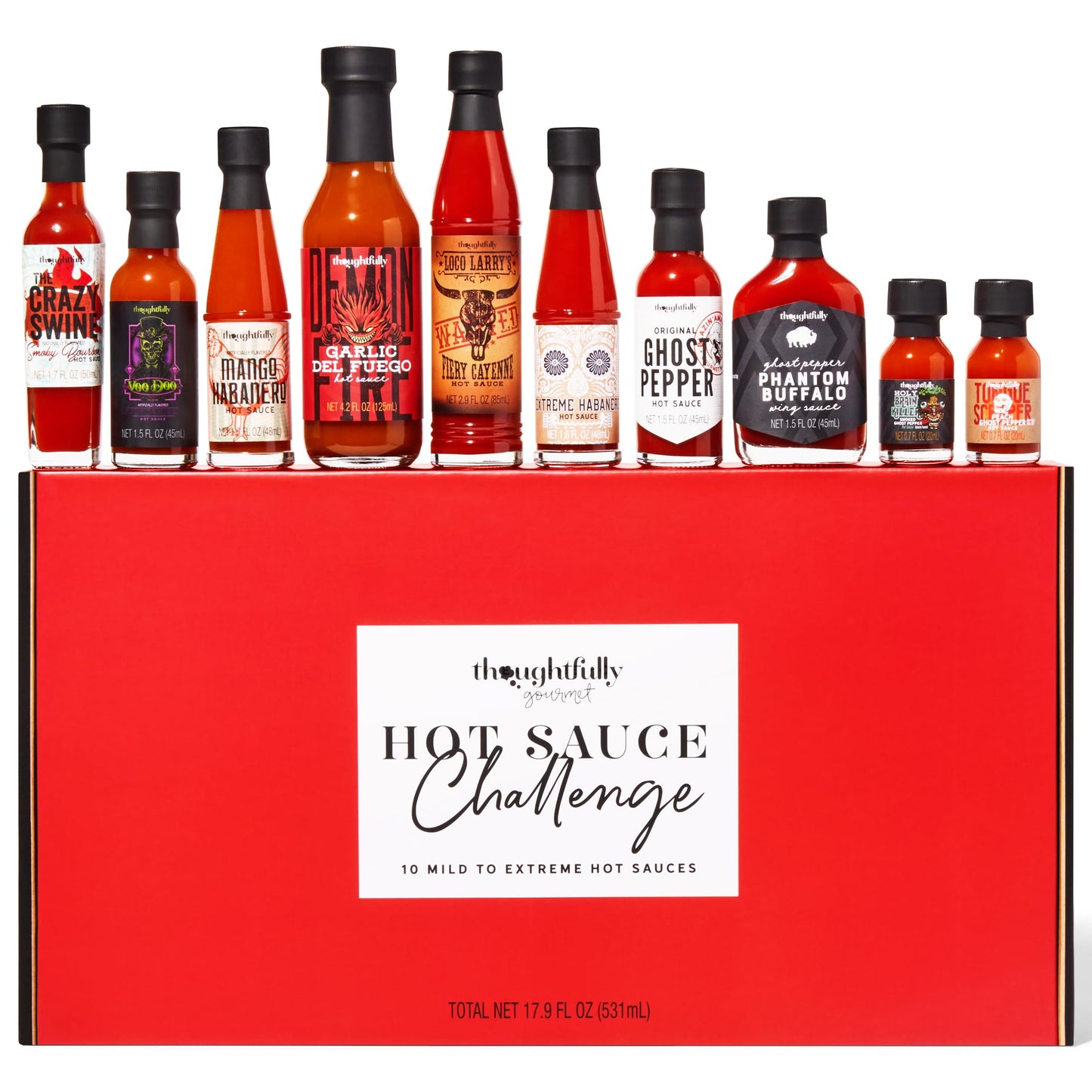 - Thoughtfully Gourmet | Hot Sauce Challenge Gift Set -