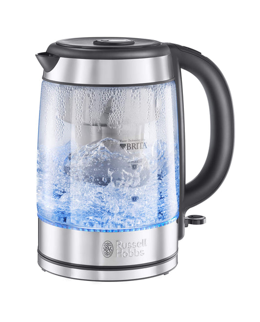 - Russell Hobbs Brita Filter Purity Glass | 1.5L Electric Cordless Kettle For Cleaner Water -