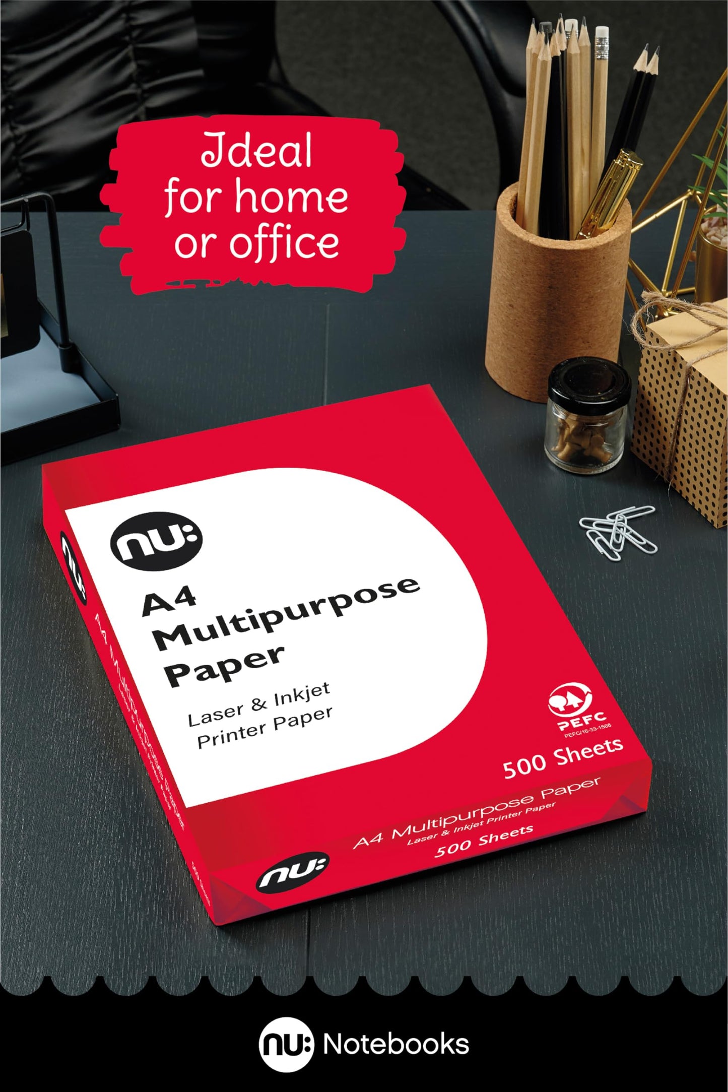 - NU: Multi-Purpose Printer Paper | White | 500 Sheets -