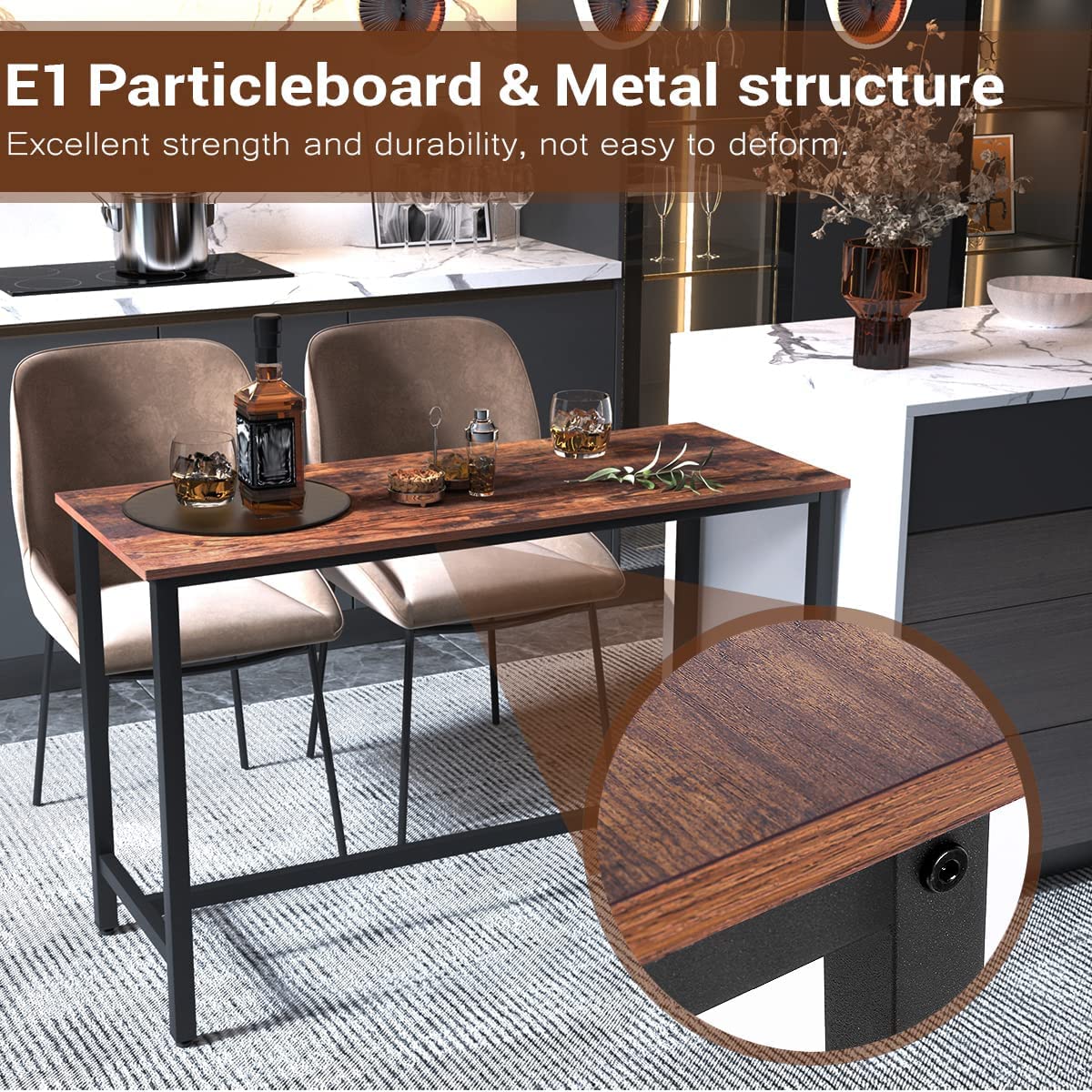 - KU Syang Bar Table | 100cm Breakfast Bar Side Table -