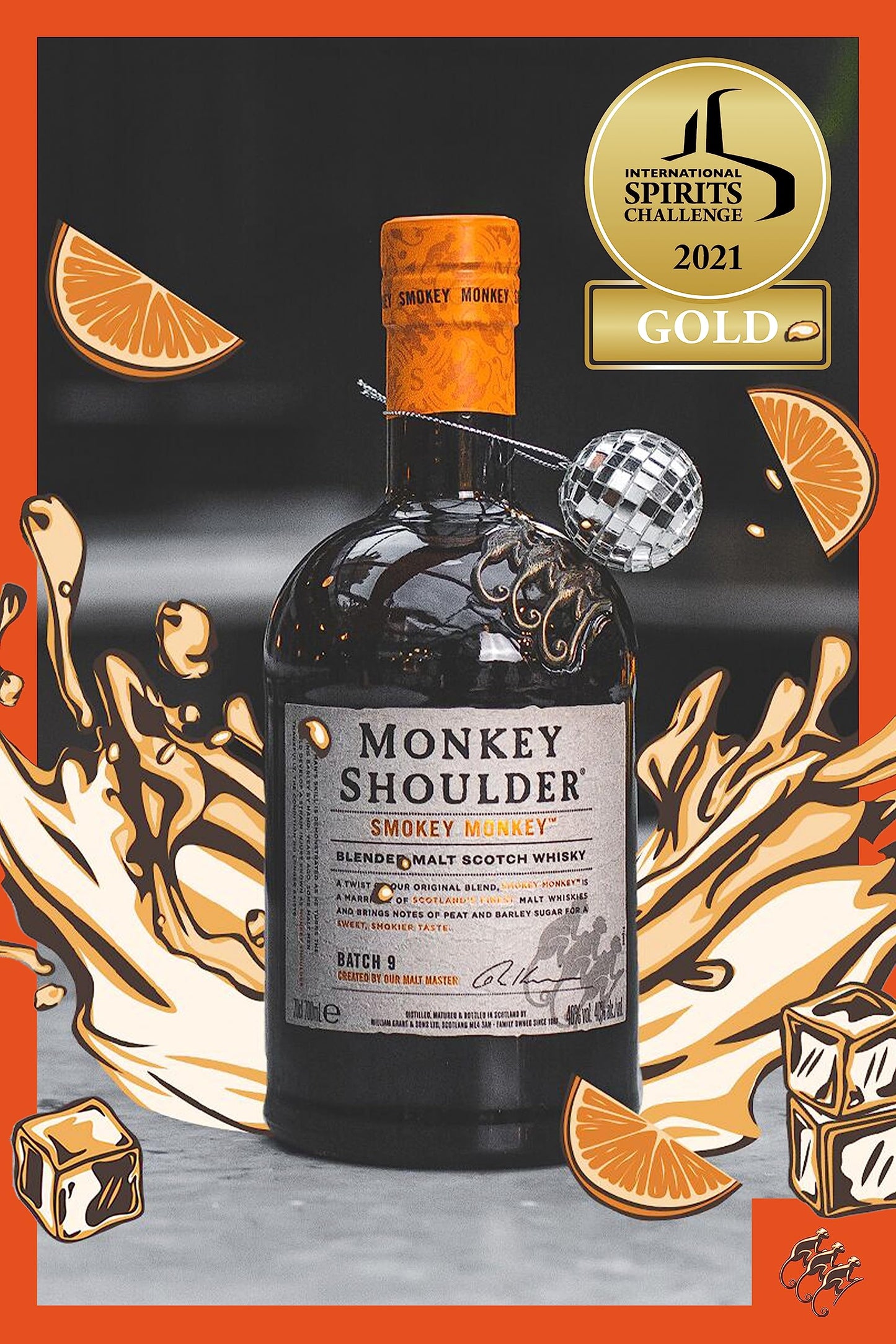 - Monkey Shoulder Smokey Monkey Blended Malt Scotch Whisky | 70cl -