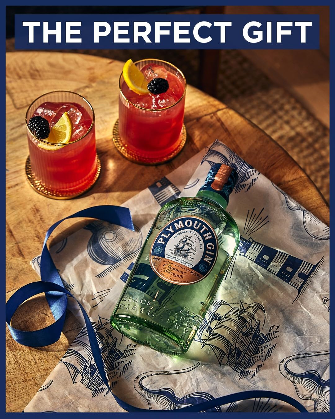 - Plymouth Original Botanical Dry Gin | 41.2% ABV | 70cl |Crafted with 7 Hand Picked Gin Botanicals | Smooth Dry Gin -